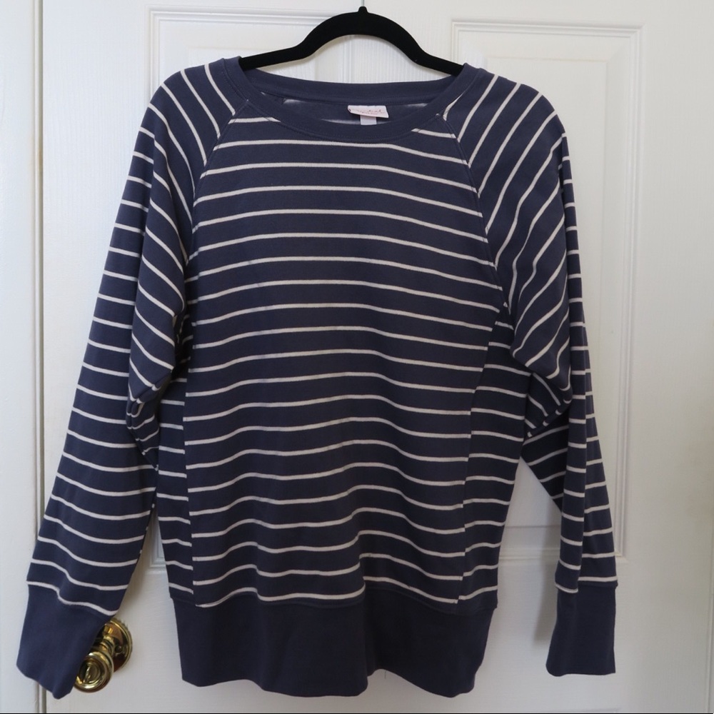 Striped Maternity Sweatshirt